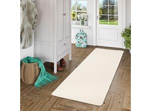 4251765647832 - - Trend Velours Läufer Teppich Joy Creme - 80x320 cm