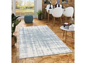 4251765650726 - - In & Outdoor Teppich Flachgewebe Marbella Vintage Blau Verlauf - 80x150 cm