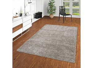 4251765652201 - - Hochflor Langflor Shaggy Teppich Fluffy Grau - 80x150 cm