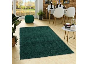 4251765652409 - - Hochflor Langflor Shaggy Teppich Fluffy Petrol - 140x200 cm