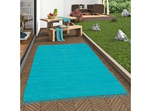 4251765656568 - - Baumwolle Natur Teppich Jolly Cotton Türkis - 60x120 cm