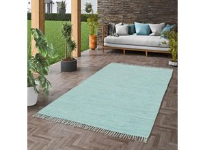 4251765656599 - - Baumwolle Natur Teppich Jolly Cotton Blau - 60x120 cm