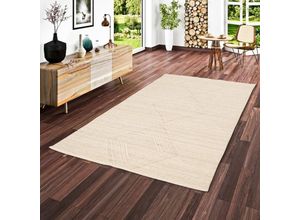 4251765659446 - - Natur Teppich Kelim Wolle Lara Natur Meliert - 60x90 cm