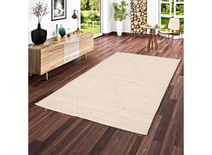 4251765659460 - - Natur Teppich Kelim Wolle Lara Natur Meliert - 70x130 cm