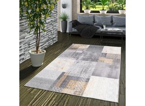 4251765661173 - - Vintage Designerteppich Finesse Grau Patchwork - 120x170 cm