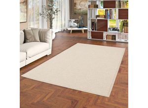 4251765662835 - - Natur Teppich Flachgewebe Casa Honig Creme Trend - 80x150 cm