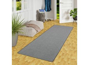 4251765685513 - - Feinschlingen Läufer Velour Teppich Strong Anthrazit - 80x200 cm