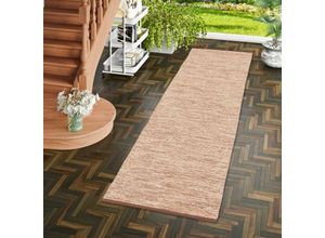 4251765686060 - - Baumwolle Natur Kelim Teppich Läufer Easy Beige Meliert - 70x140 cm