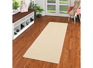 4251765688101 - - Läufer Teppich Bentzon Flachgewebe Beige - 80x400 cm