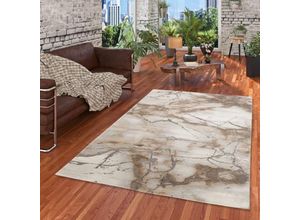 4251765688866 - - Luxus Designer Teppich Carrara Marmor Optik Beige Verlauf - 80x300 cm