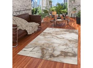 4251765688873 - - Luxus Designer Teppich Carrara Marmor Optik Beige Verlauf - 120x170 cm