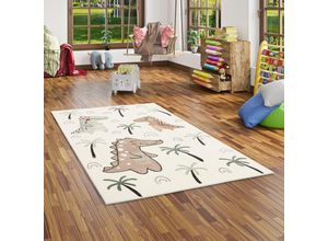 4251765693259 - - Kinder Teppich Softstar Kids Lustige Dinos Creme - 80x150 cm