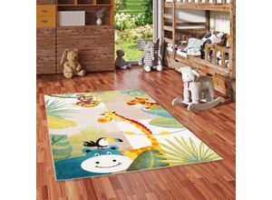 4251765693624 - Kinder Teppich Softstar Kids Tierwelt Bunt - 200x290 cm