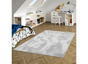 4251765697738 - Kinder und Jugend Super Soft Fellteppich Pearl Kids Grau - 140x200 cm