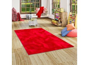 4251765697769 - - Kinder und Jugend Super Soft Fellteppich Pearl Kids Rot - 80x150 cm