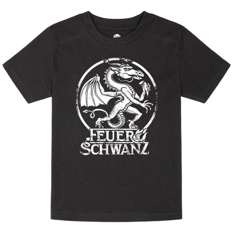 4251769381749 - Metal Kids - Drache T-Shirt schwarz in 104