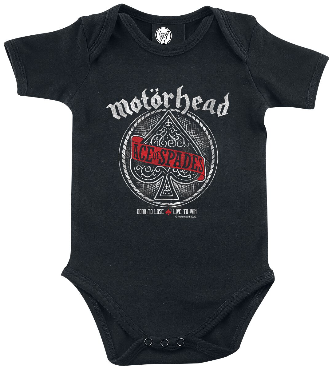 4251769390758 - Metal-Kids - Red Banner Body schwarz in 56 62