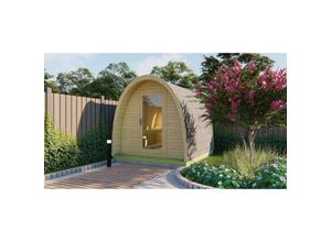 4251771250415 - Finntherm - POD-Sauna Thorge Gartensauna aus Holz Sauna mit 42 mm Wandstärke Außensauna