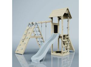 4251771252259 - Spielturm Trondheim aus Holz in Blau - Blau - Polarplay