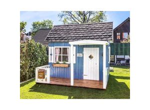 4251771264306 - Polhus Spielhaus Sonja Kinderspielhaus aus Holz Kinderhaus mit 16 mm Wandstärke Holzhaus Kinder - ohne Farbbehandlung