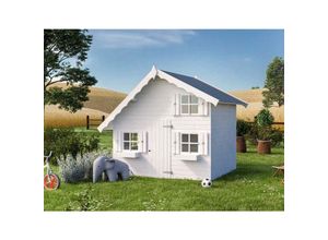 4251771264382 - Polhus - Spielhaus Tom Kinderspielhaus aus Holz Kinderhaus mit 16 mm Wandstärke Holzhaus Kinder - ohne Farbbehandlung