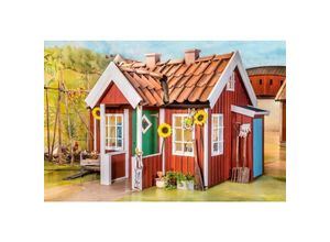 4251771264429 - Polhus - Spielhaus Pettersson Kinderspielhaus aus Holz Kinderhaus mit 44 mm Wandstärke Holzhaus Kinder - ohne Farbbehandlung