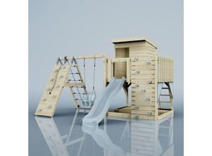 4251771273209 - Spielturm Freja aus Holz in Blau - Blau - Polarplay