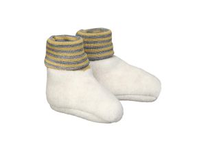 4251774580960 - PICKAPOOH - Wollfleece-Babyschuhe SOX in natur melange Gr19 20