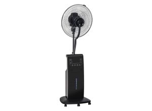 4251774905053 - Nebel-Standventilator mit 3 Modi schwarz 445 x 445 x 135 cm (BxTxH) Ventilator Lüfter Wasserzerträuber Klein Klima