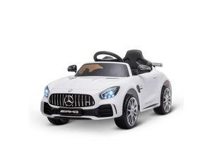 4251774906166 - Kinder Elektroauto mit Scheinwerfer 105 x 58 x 45 cm (LxBxH) Elektro Kinderfahrzeug Kinderauto Mercedes-Benz AMG GTR