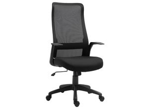 4251774912679 - Bürostuhl ergonomisches liniendesign atmungsaktiv highend-Gas-lift Schwarz 62 x 62 x 113-122 cm (BxTxH) Schreibtischstuhl Gamingstuhl Computerarbeitsstuhl Computerstuhl