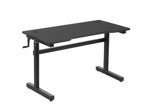 4251774918213 - Schreibtisch Höhenverstellbar schwarz 120B x 60T x 117H cm Schreibtisch Computertisch Höhenverstellbar Bürotisch Stehtisch