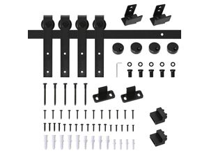 4251774918312 - Schiebetürsystem Geeignet für Schrank TV-Stände und mehr Schiebetür-Kit Geeignet für verschiedene Türpaneele Schwarz 200 x 06 x 18 cm (BxTxH) Einzelschiebetür Laufschiene Schiebetürbeschlag Beschlag 4251774918312 - Schiebetürsystem Geeignet für Schrank TV-Stände und mehr Schiebetür-Kit Geeignet für verschiedene Türpaneele Schwarz 200 x 06 x 18 cm (BxTxH) Einzelschiebetür Laufschiene Schiebetürbeschlag Beschlag