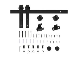 4251774918572 - Schiebetürsystem Laufschiene Einzelschiebetür Schiebetürbeschlag für Holzschiebetür Zubehör K