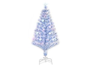 4251774921404 - Künstlicher Weihnachtsbaum mit LED Sternen bunt Ø60 x 120H cm Weihnachtsbaum künstlich Sterne LED Kunsttanne Christbaum