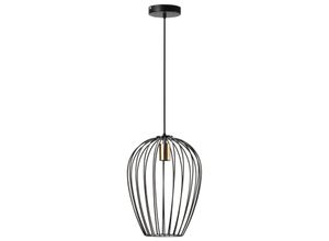 4251774922913 - Hängelampe höhenverstellbar schwarz Ø26 x 130H cm Hängelampe Drahtleuchte Deckenleuchte Lampe Deckenlampe Leuchte