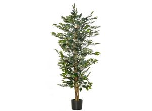 4251774930321 - künstliche Pflanzen 150 cm künstlicher Ficus-baum Kunstpflanze Zimmerpflanze Dekopflanze Büropflanze