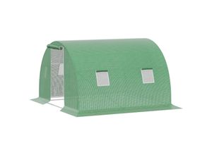 4251774943437 - Foliengewächshaus begehbares Polytunnel 3 x 3 m Gewächshaus 4251774943437 - Foliengewächshaus begehbares Polytunnel 3 x 3 m Gewächshaus