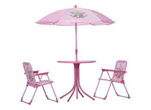 4251774944854 - Gartentisch-Set für Kinder 3-6 j Hai-Design Rosa - Rosa - Outsunny