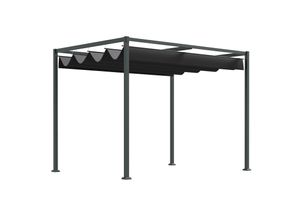 4251774946087 - Pergola mit Schiebedach 298 x 213 x 222 cm (LxBxH) Pavillon Terrassenüberdachung Vordach Gartenzelt