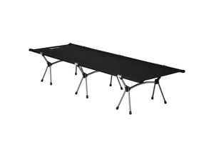 4251774947442 - Campingbett Klappbar Aluminium Feldbett Klappbett mit Tragetasche höhenverstellbar bis 150 kg belastbar Oxford Schwarz 190 x 65 x 38 cm - Outsunny