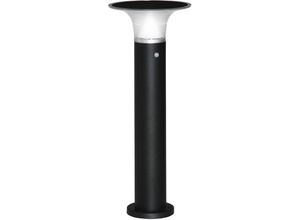 4251774952835 - Solarlampen für Außen Gartenleuchte mit Solarpaneel Ø235 x 60 cm Schwarz led Solarbetrieben Aluminium Rahmen 2 Lichtmodi Garten Gartenbeleuchtung