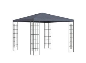 4251774954303 - Gartenpavillon 3 x 3 m Pavillon Gartenzelt Festzelt Partyzelt Stahl Polyester Grau