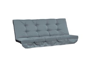 4251774957755 - Sitzkissen mit 6 Bändern 170L x 100B x 8H cm stuhlkissen couch stuhl outdoor garten furniture replacement