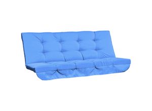 4251774957779 - Sitzkissen mit 6 Bändern 170L x 100B x 8H cm stuhlkissen couch stuhl outdoor garten furniture replacement