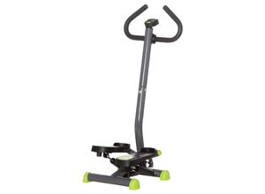 4251774963336 - Steppmaschine mit Handgriff grau grün 55L x 44B x 108H cm sidestepper stepper fitness swing stepper fitnessgeräte indoor