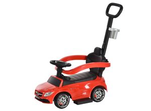 4251774966535 - Rutschauto mit Schub- und Haltestange 84 x 40 x 83 cm (LxBxH) Kinder Rutscherfahrzeug Kids Rutscher Lauflernhilfe