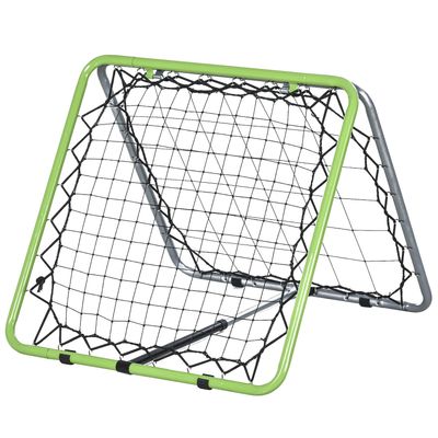 4251774973977 - Rückprallwand faltbar grau grün schwarz 75 x 75 x 64 cm (BxTxH) Rebounder Kickback Fußballnetz Gartenspielzeug