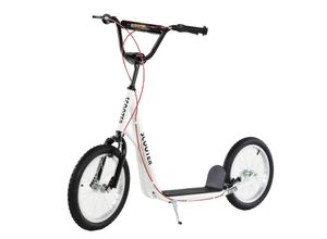 4251774974905 - Kinderscooter mit Handbremse 139 x 58 x 90-96 cm (LxBxH) Tretroller Kids Cityroller Kinderroller Roller