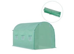 4251774977876 - Polyethylenfolie 3x2x2m Ersatzfolie mit 6 Fenster für Folientunnel